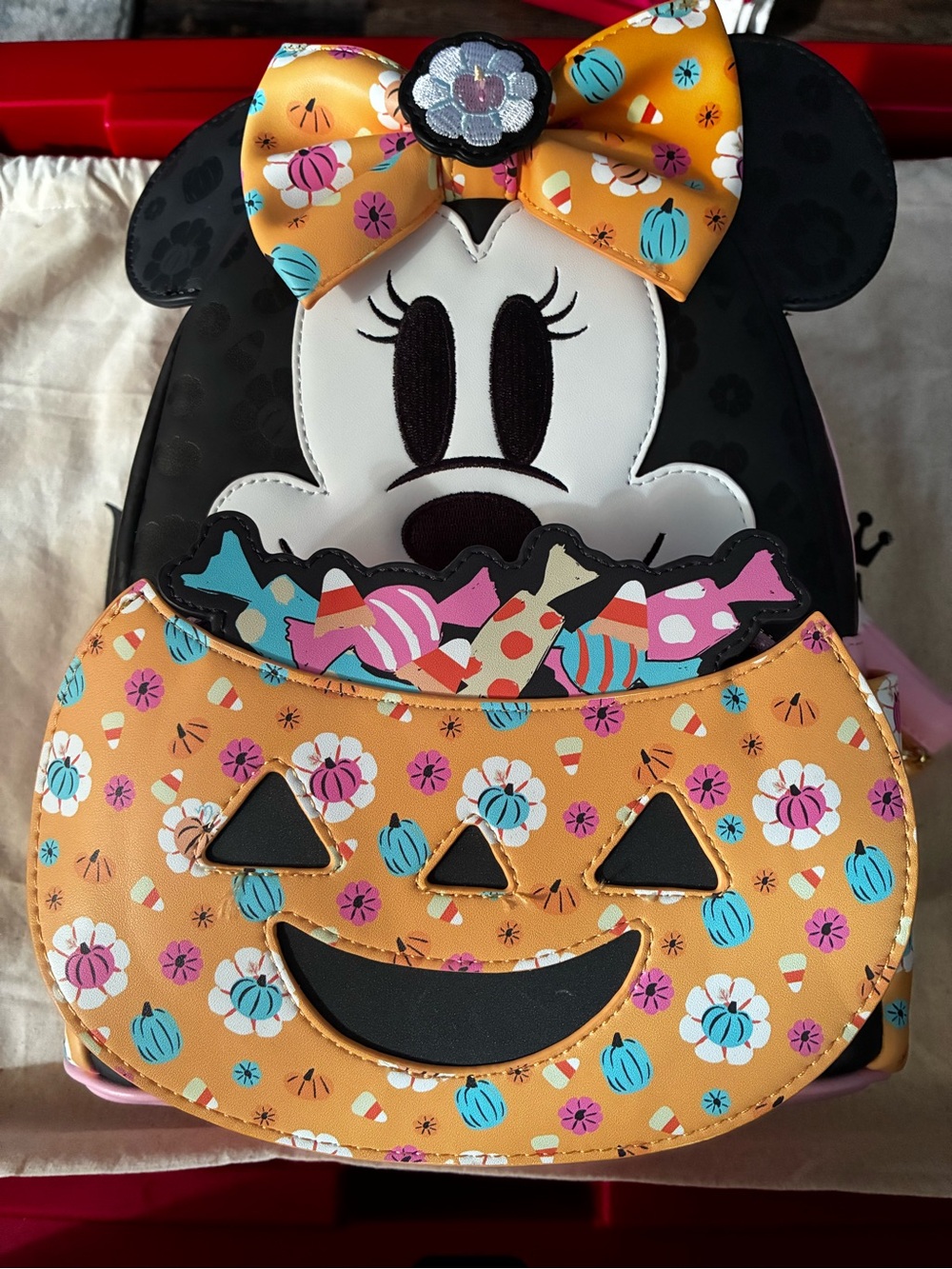 Minnie Mouse Halloween Pumpkin Backpack